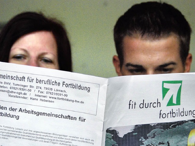 Informationen ber nahezu  alle Bildun...Fortbildung&#8220; entnommen werden.    | Foto: Barbara Ruda