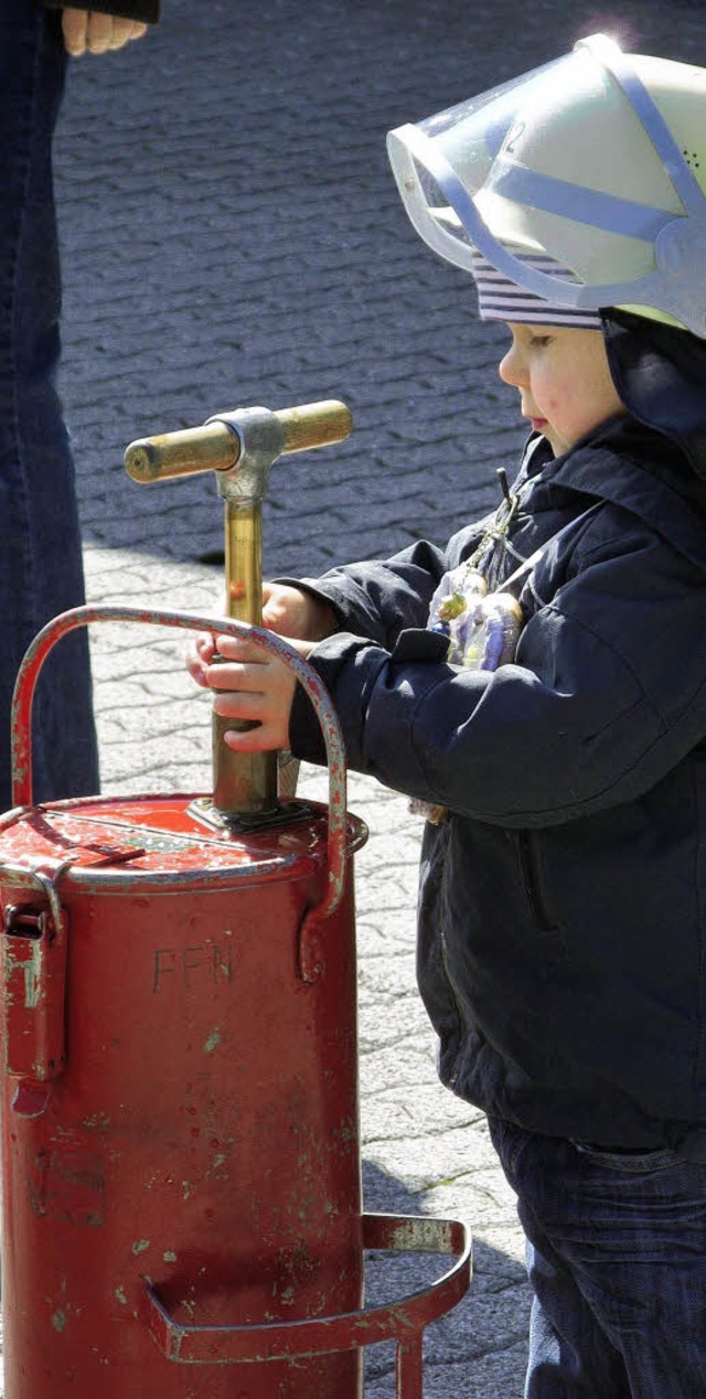 Kleiner Mann mit groer Pumpe.  | Foto: privat