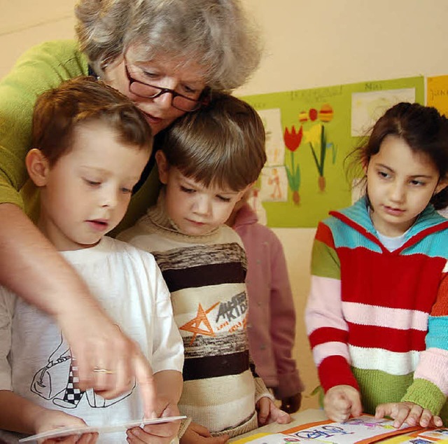 Die Sprachfrderung der Kinder  vor de...desstiftung, nicht aus dem Landesetat.  | Foto: Wunderle