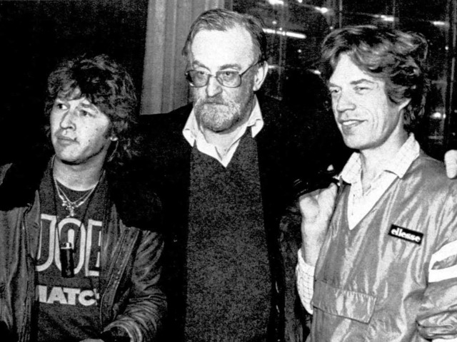 Mittendrin: Fritz Rau mit Mick Jagger und Peter Maffay  | Foto: Veranstalter