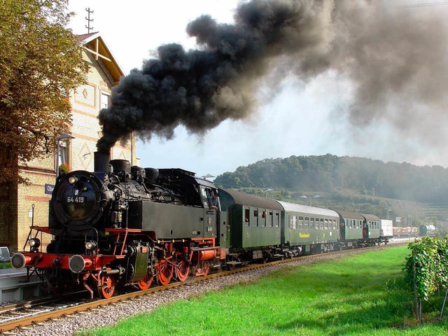 Am Wochenende fhrt der &#8222;Rebenbummler&#8220; wieder durch den Kaiserstuhl.  | Foto: Privat