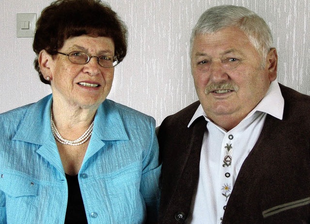 Josef und Annemarie Scheirich feiern goldene Hochzeit.  | Foto: Eva Fischer