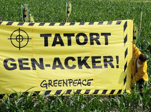 Wie Greenpeace sehen es 80 Prozent der...sch vernderte Ware wollen sie nicht.   | Foto: dpa