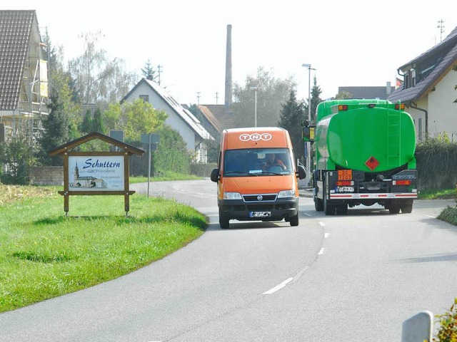 Die Ortseinfahrt von Krzell nach Schu...er soll ein Radweg installiert werden.  | Foto: Michael Bamberger