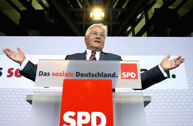 Gibt sich staatstragend: Frank-Walter Steinmeier (SPD)  | Foto: DDP