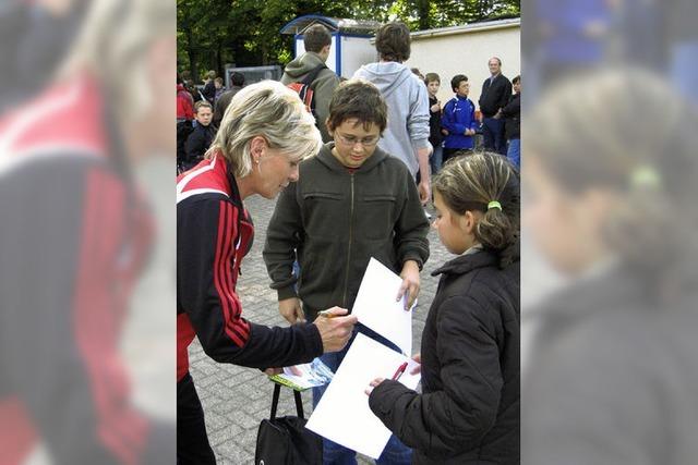 Hier fhlen sich die Fuballfrauen wohl