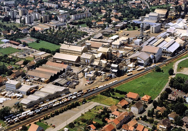Frankreichs lteste Chemiefabrik steht im Elsass in Thann.  | Foto: nckles