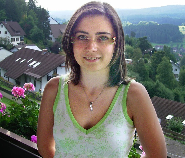 Kristina Koschel hat sich in Lenzkirch gut eingelebt.  | Foto: Eva Weise