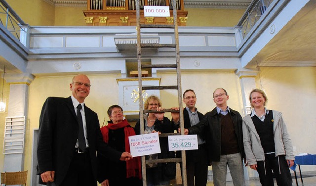 Beim Gemeindefest der Matthusgemeinde... Hans Lamparter und Silke Fehrenbach.   | Foto: Barbara Ruda