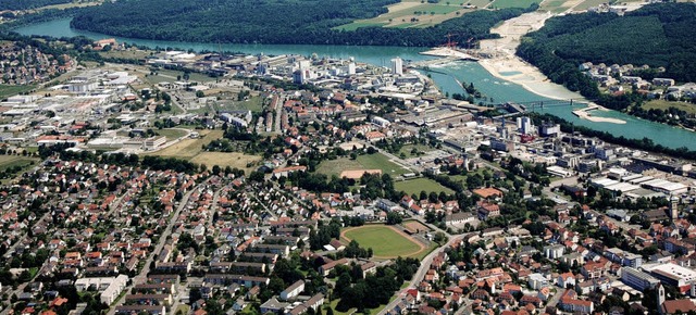 Rheinfelden aus der Vogelperspektive: Wohin entwickelt sich die Stadt?   | Foto: Hannes Lauber