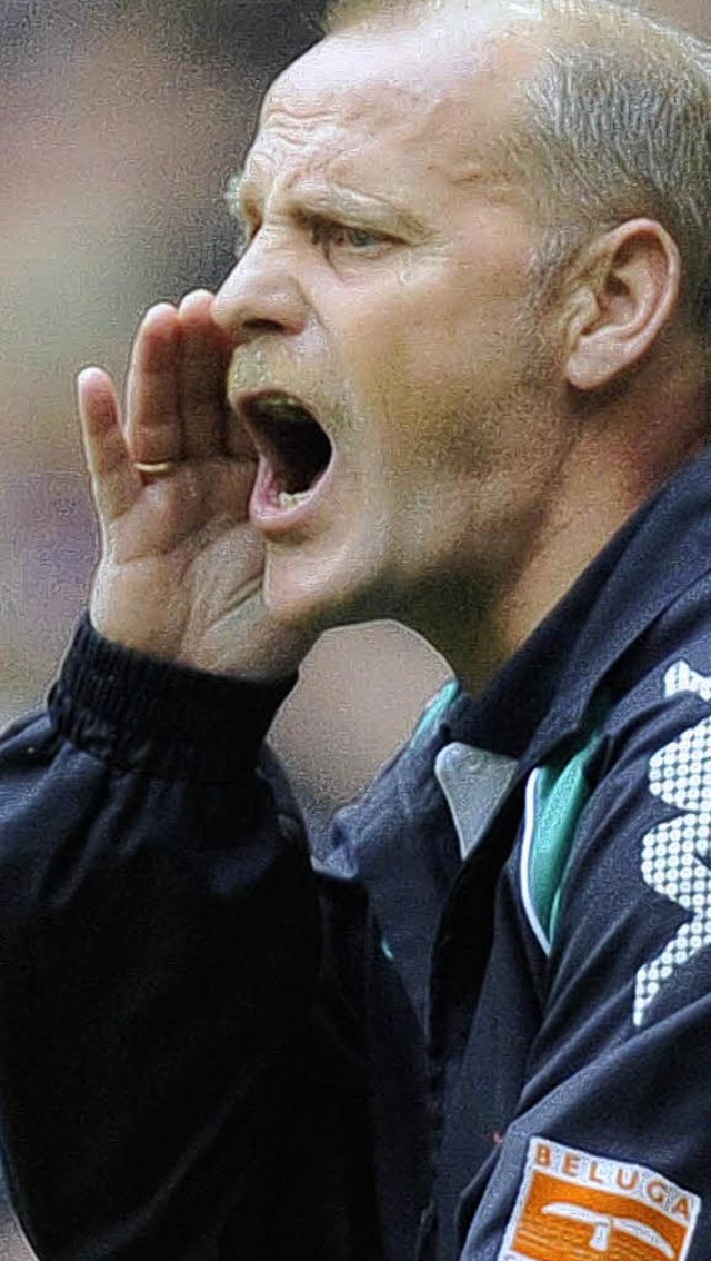 Fordert defensive Disziplin: Werder-Trainer Thomas Schaaf  | Foto: ddp