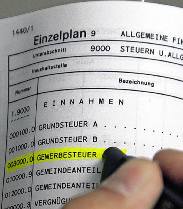 Nur schwer vorhersagen lsst sich  die Gewerbesteuer.   | Foto: GOLLRAD