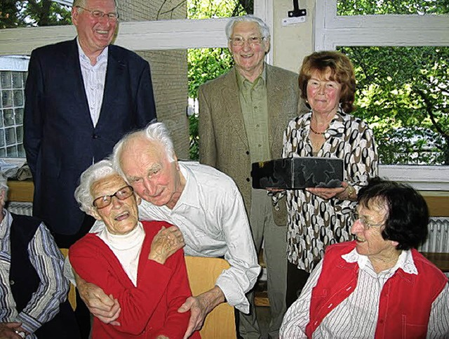 Die beiden ltesten Gste der Veransta... Ruschlau und Ilse Gampp (von links).   | Foto: privat