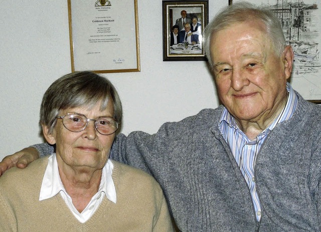 Diamantene Hochzeit feierten Gisela un...cher Umgang&#8220;, sagt Gisela Pfaff.  | Foto: Dieter Erggelet