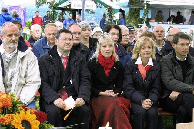 Das Weinfest mit dem Blick ins Tal