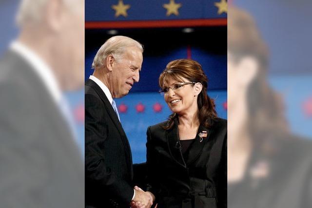 Freche Palin gegen sachlichen Biden