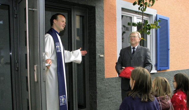 Kommt herein in die gute Scheune Gotte...der evangelisch-lutherischen Christen.  | Foto: STEFAN MERKLE