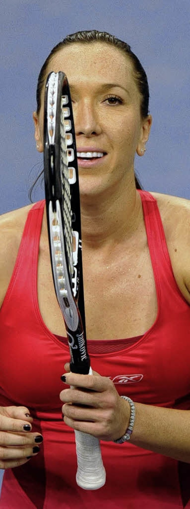 Jelena Jankovic triumphierte beim Tennisturnier in Stuttgart.   | Foto: dpa