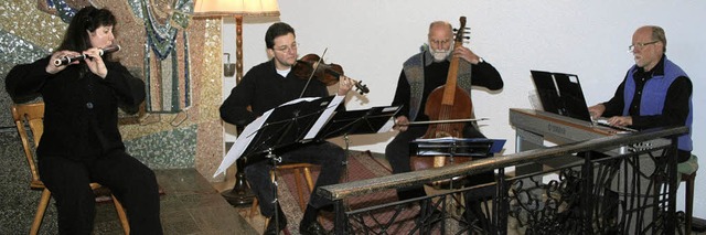 Das Ensemble fr Alte Musik der Musikh...r St. Anna Kapelle in Bonndorf-Ebnet.   | Foto: Chris Seifried