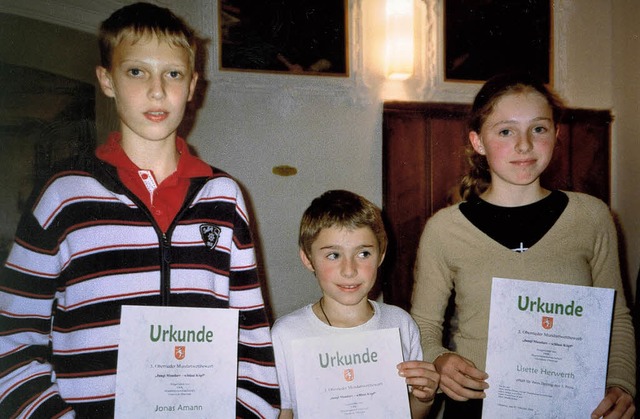 Jonathan Herwerth, Oberried (Mitte), J...e Herwerth, Oberried waren die Sieger.  | Foto: wolfgang grosholz
