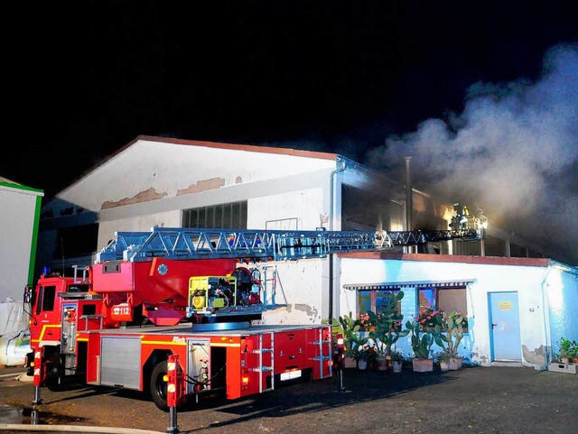 Die komplette Kernstadtwehr war am Ein...emschutztrger zur Verfgung zu haben.  | Foto: Wolfgang Knstle