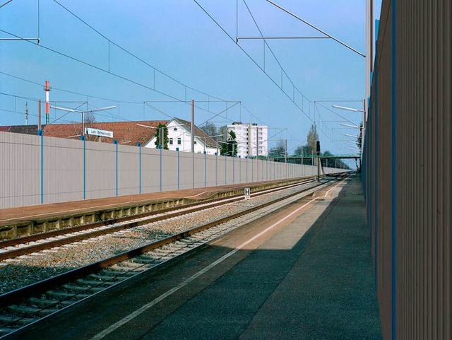 Wenn das dritte und viert Gleis durch ...wendige Lrmschutzmanahmen notwendig.  | Foto: Bahn AG