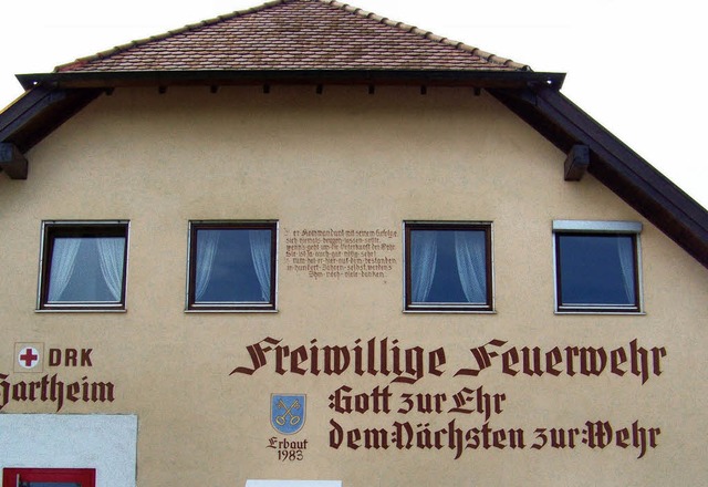Das Feuerwehrhaus in Hartheim wurde 1983 gebaut.   | Foto: Otmar Faller