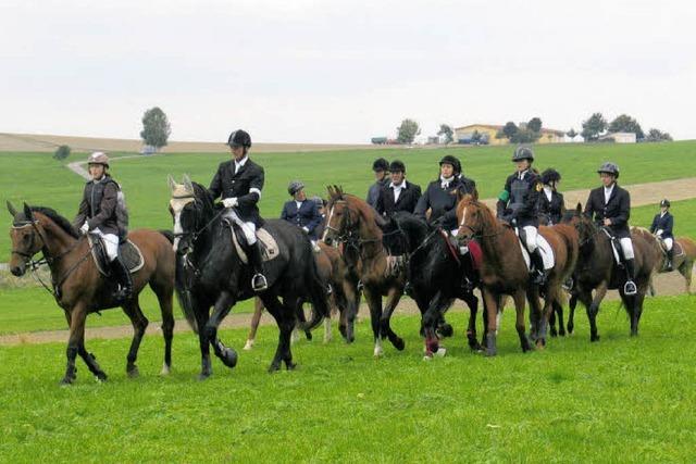 Herbstjagd mit 19 Reitern