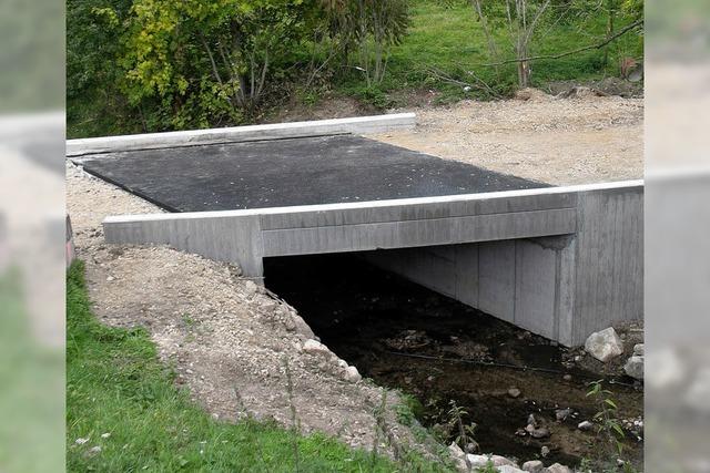 Neue Brücke im Lochmühleweg