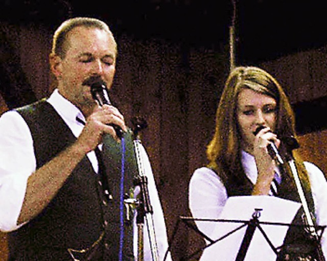 Erstmals als Gesangssolisten traten Le...berfest des Musikvereins in Wies auf.   | Foto: Ulrike Osswald