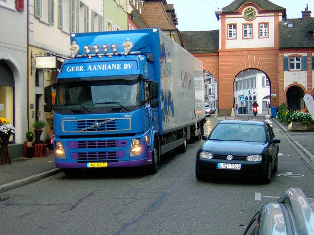 Lieferverkehr bleibt weiterhin mglich...s ist die Emmendinger Innenstadt tabu.  | Foto: Gerhard Walser