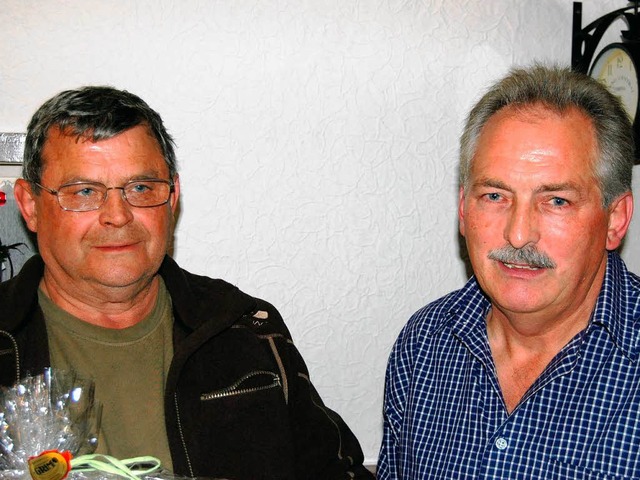 Klaus Bloss (links) mit seinem Nachfolger Wolfgang Schfer.  | Foto: Hagen Spth