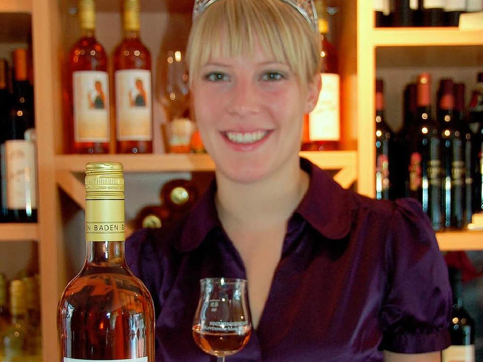Ein Lächeln für  badischen Wein: Die Badische Weinkönigin Isabell Kindle  | Foto: Katharina Meyer