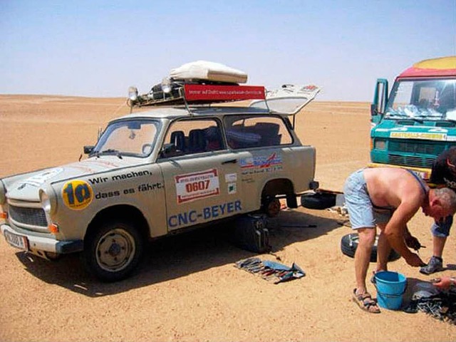 Bei der Rallye im vergangenen Jahr war auch ein Trabi am Start.  | Foto: BZ