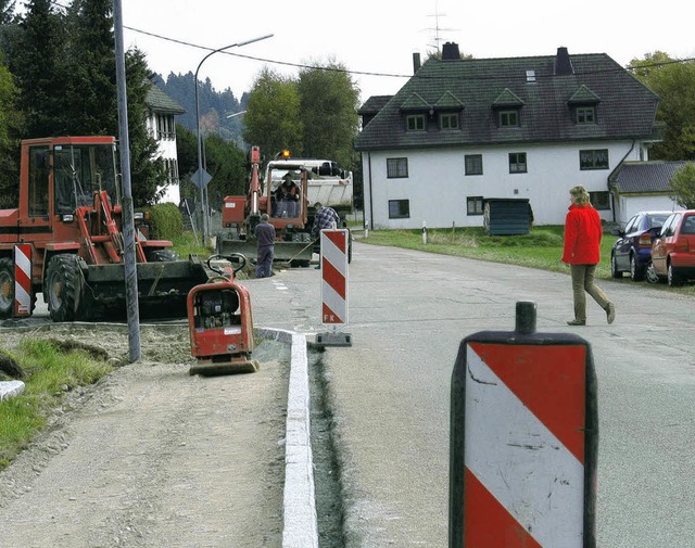 Ausbau der Kreisstrae im Urseetal oktober 2008  | Foto: manfred-G.Haderer