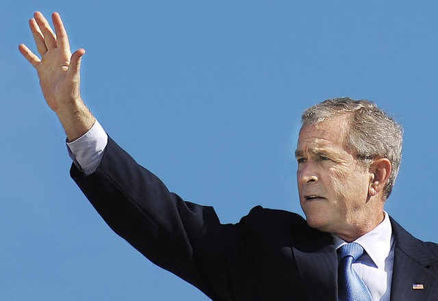 Prsident George W. Bush gibt sich entschlossen.    | Foto: AFP