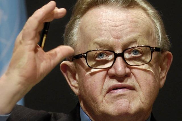 Friedensnobelpreis für Martti Ahtisaari