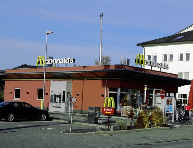 Das Fastfood-Restaurant Mc Donalds in ...as Ziel eines Raubberfalls geworden.   | Foto: Martin Ganz