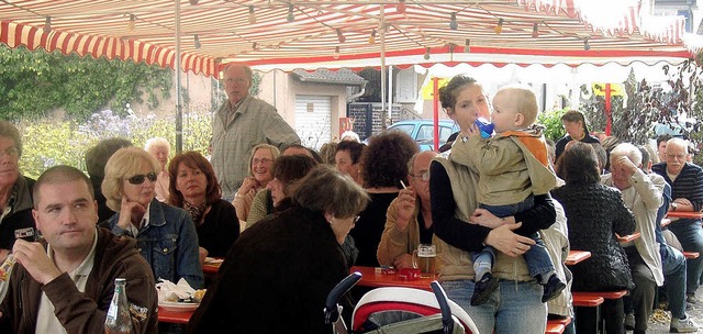 Schnes  Wetter, neuer Wein &#8211; da... Fest der Rhy-Waggis  schnell belegt.   | Foto: Kohushlter