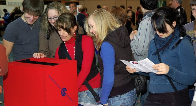 <Bildtext>Unterhaltsam ging es zu beim...Gewerbeschulen Schopfheim</Bildtext>.   | Foto: Karin Maier