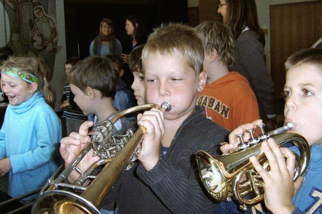 Zum ersten Mal trompeten