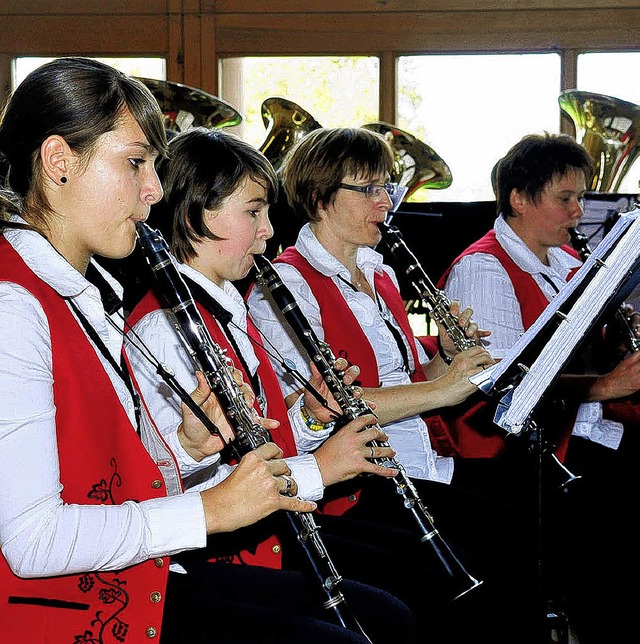 Ihr Einsatz &#8211;  Oberschopfheimer Musikerinnen in Diersburg   | Foto: knstle