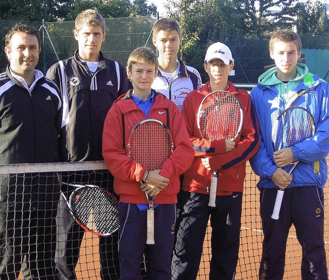 Junioren U18 des TC BW Oberweier Badis... Wrner, Etienne Volkmer, Felix Gpper  | Foto: Verein