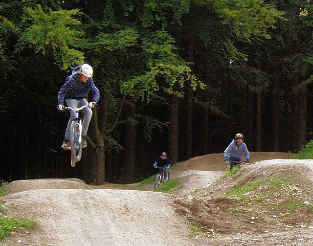 Der Funbike-Park in Bonndorf verfhrt zu khnen Sprngen   | Foto: Fotos: Martha Weishaar