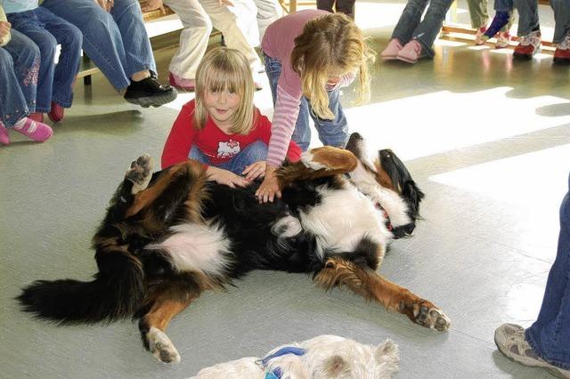 Kinder lernen Hundewesen