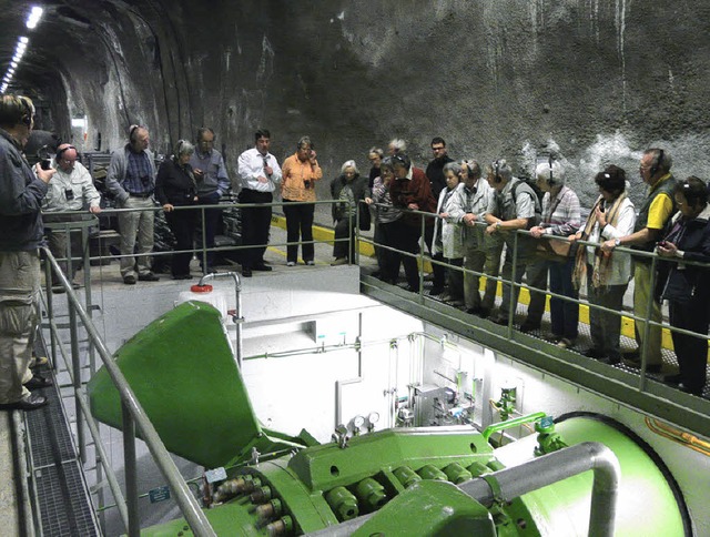 Auf Technik-Tour im  Kavernenkraftwerk...rische Ausgabe der Badischen Zeitung.   | Foto: Rainer Beschorner