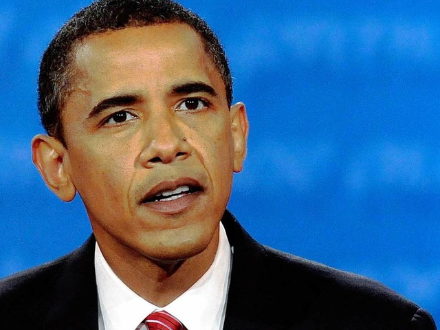 Kurs aufs Weie Haus: Barack Obama liegt in den Umfragen vorne.  | Foto: dpa