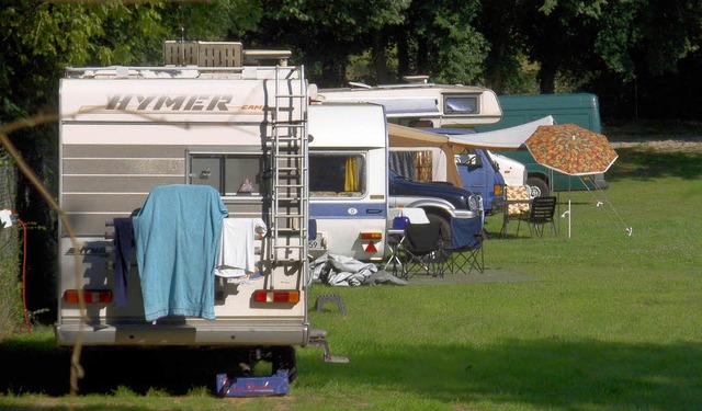 &#8222;Wir lehnen Wohnmobilstellpltze...Areal des Strandbades geschossen hat.   | Foto: Schmidt