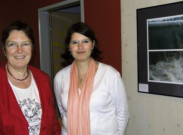 Ingeborg Morath und Gudrun Faller vom Naturheilverein   | Foto: David-Wenk