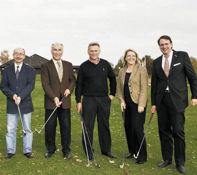 Rektor Reinhard Zatschler, Direktor Be... zwischen Golfplatz und Schulbank.      | Foto: Schfer